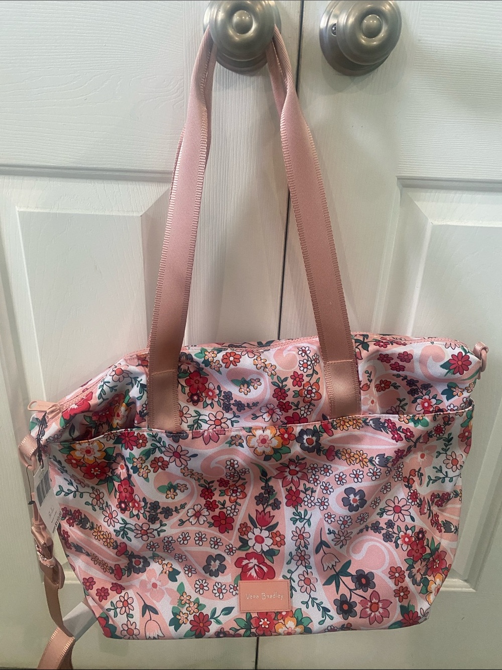 Vera Bradley ReActive Tote - “Prairie Paisley”, Mauve/Pink Floral